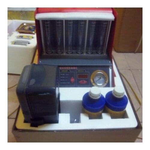 Launch CNC602A Car Fuel Injector Cleaning Machine Ultrasonic FUEL Injector Cleaner Tester Washing Tool 6 Cylinder