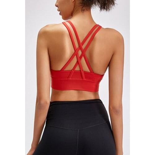 Bella Philosophy Naked-feel Tie Dye Shockproof Padded Sports Bra Fitness Workout Running Yoga Tank Athletic push up Brassiere