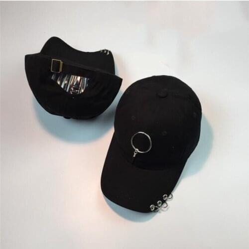 Seioum Adult Casual Solid Adjustable Iron Ring Baseball Caps Snapback Cap Casquette Hats Fitted Casual Gorras Dad Hats