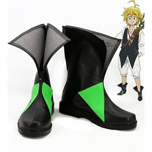 The Seven Deadly Sins Meliodas Cosplay Boots Shoes Custom Made for Adult Men Women Shoes