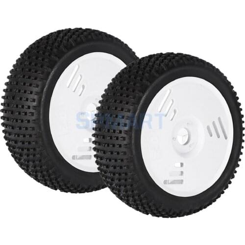 2 Pieces 1:8 RC Truggy Off-Road Car Tyre Tire Wheel Rim for HONGNOR VP-PRO ZDRacing HPI HSP Refit Parts