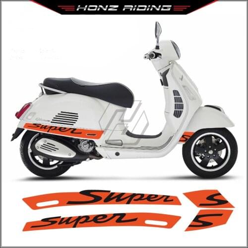 For Vespa GTS 300 GTS300 Sport Super Sticker Motorcycle Side Decal