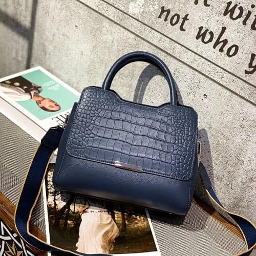 Travel 2021 Fashion Solid Luxury Genuine Cowhide Bag Women Handbags Pattern Shoulder Messenger Designer Bags Womens