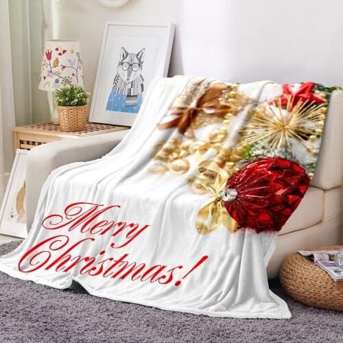 New Fashion 3D Flannel Fleece Blanket Throw Blanket Travel Party Decoration Bedspread Kids Gift Adult New Year Christmas