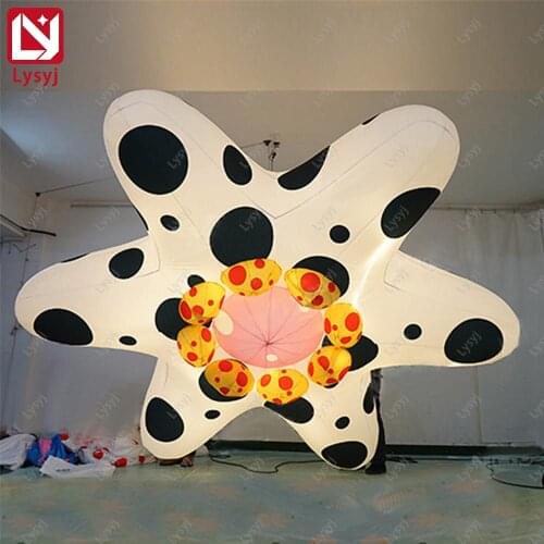 Giant Inflatable Flower DIY Balloons with LED Lights for Wedding Birthday Party Bar Ceiling Event Decoration
