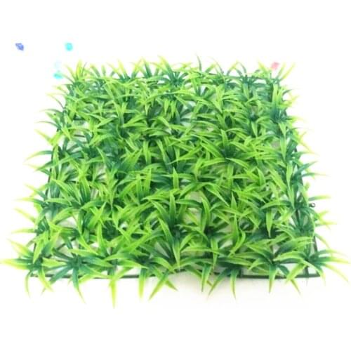 Hot sell Non-Toxic Plastic Square Artificial Grass Lawn Turf Grass Mat Greensward Decor