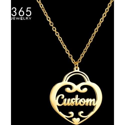 Personalized Customized Name Necklaces Custom Namplate Necklace Stainless Steel New Fashion Style Personalized Jewelry Girl Gift