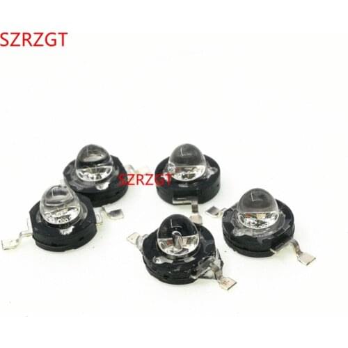 5pcs 3W Infrared IR High Power LEDs Emitter CCTV Camera IR Diode for Security Black LEDs 850nm 940nm 3W 700mA