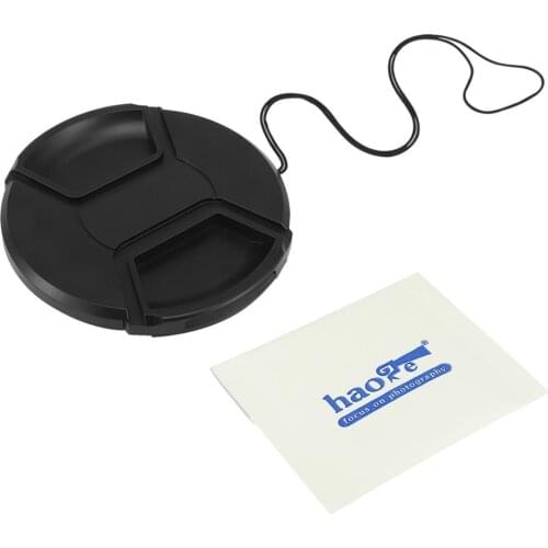 Haoge 58/62/67/72/77/82/86/95/105mm Lens Cap for Canon Nikon Sony Fuji Sigma Tamron and Other filter lenses of the same caliber