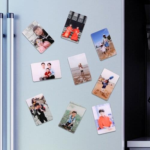 Refrigerator Magnetic Set Decoration Fridge Magnet Photo Custom Lovers Family Baby Birthday Commemorative Valentins Day Gifts