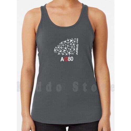 A 380 tank tops vest 100% Cotton Airplane Airbus Airport A380 A350 A330 A340 A320 A310 A300 Silhouette Aviation