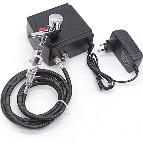 Mini Air Paint Spray Gun Airbrush for Nail Art Sprayers Pump Makeup Tattoo Model Cake Car Painting Stainless Steel Airbrush Kit