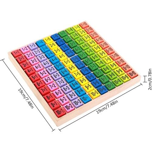 Montessori Educational Wooden Toys Children 9 X 9 Math Toy Table Math Blocks Montessori Materials Abacus Soroban Abacus