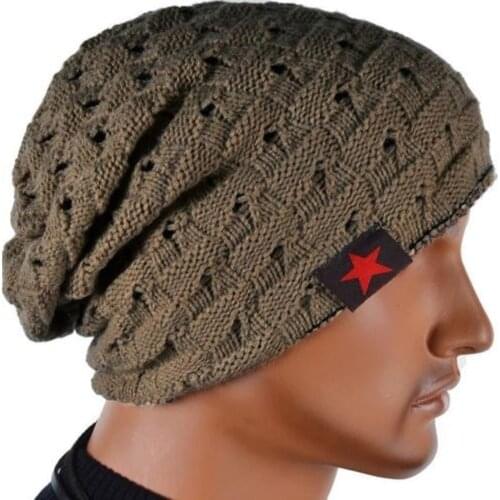 New Fashion Men Knit Beanie Reversible Baggy Cap Skull Chunky Winter Hat