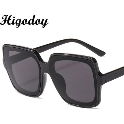 Higodoy Retro Women Square Sunglasses Oversized Luxury Brand Plastic Sunglass Men Uv Protection Gafas De Sol Oculos Glasses