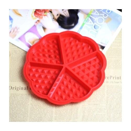 Cookie Cake Muffin Bakeware Cooking Tools Kitchen Accessories Supplies Family Silicone Waffle Mold Maker Pan Microwave Baking