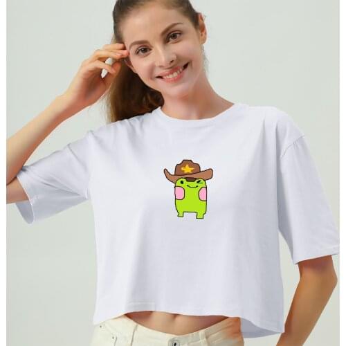 Casual Outdoors Clothing Harajuku Kawaii Frog Tops Cotton T Shirt Black Shorts for Womens Fashion Pajamas Two Piece Set Trousers