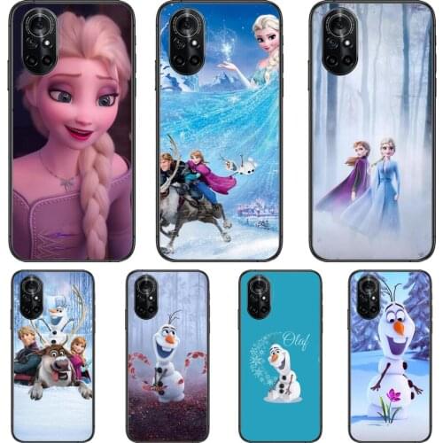 Frozen Sisters Clear Phone Case For Huawei Honor 20 10 9 8A 7 5T X Pro Lite 5G Black Etui Coque Hoesjes Comic Fash