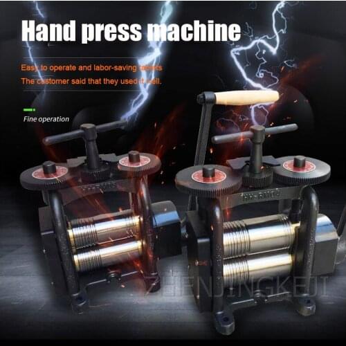 Hand Crank Tableting Machine Manual Crimping Machine Gold Silver Copper Jewelry Tablet Pressure Line Semicircle Gold Machine