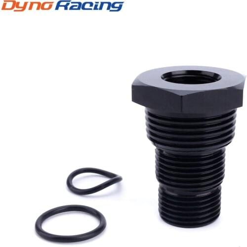 Universal Black Car Automotive Threaded Oil Filter Adapter 5/8-24 to 3/4-16 13/16-16 3/4NPT Aluminum Car Nut YC101282