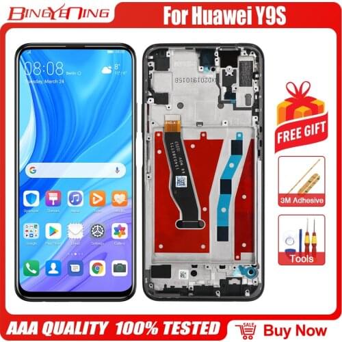 High Quality LCD&Touch Screen Digitizer with frame Display module 6.59 inch For Huawei Y9S Y9 s / P Smart Pro 2019 LCD