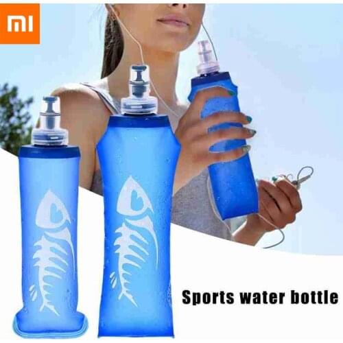 Xiaomi Sports TPU Collapsible Folding Soft Flask Water Bag Bladder Kettle Water 500ML/250ML Hydration Cup Bottles Water Bottle