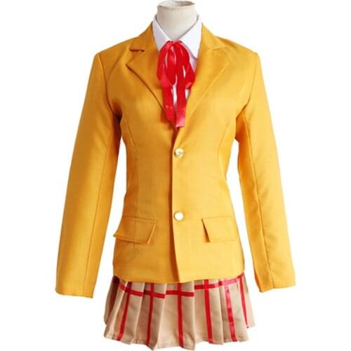 Brdwn Prison School womens Kurihara Mari midorikawa hana Cosplay Costumes school uniform suit (coat+shirt+skirt+bowtie)
