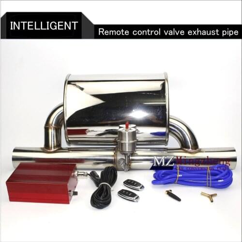 2.5" Exhaust System Stainless Steel Electric Exhaust CutOut Valve With Electronic Remote Control Switch Muffler exhaust pipe