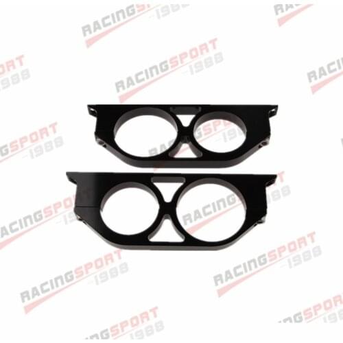 50mm & 60mm ID Dual Double Billet Fuel Pump Filter Mounting Bracket Clamp Cradle