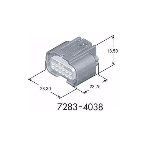 Free shipping 5/10 pcs 7283-4038-30 12 pin car waterproof auto connectors 0.6 female cable adapter connectors
