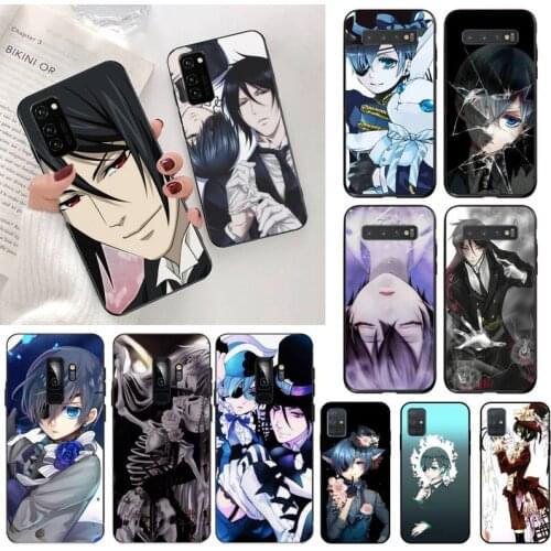 CUTEWANAN Anime Black Butler Ciel Phantomh Luxury Phone Case for Samsung S20 plus Ultra S6 S7 edge S8 S9 plus S10 5G lite 2020