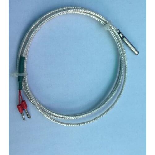 Free shipping 2pc pt100 temperature sensor heraeus pt100 2B probe 4*30 PT100 waterproof temperature sensor PTFE 1M