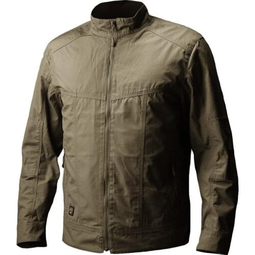 Spring Autumn Men Outdoor Sport Cardigan Stand Collar Bomber Pilot Coat Military Field Tactical Combat Jacket Windbreaker