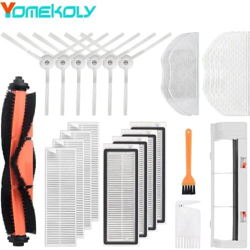 For Xiaomi Mijia G1 Robot Vacuum Cleaner Main Brush Side Brush HEPA Filter Mop Cloth Main Brush Cover Replacement Accessories