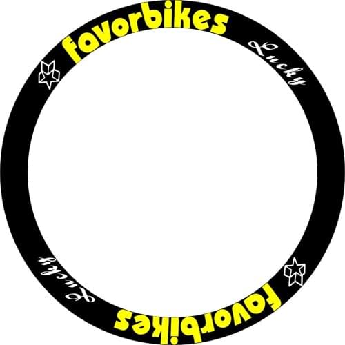 Fover Bikes Wheel Stickers Rims Decals Waterproof Sticker Reflective For 40/45/50/55/60mm Bicycle Bike Cycle 2 Wheels