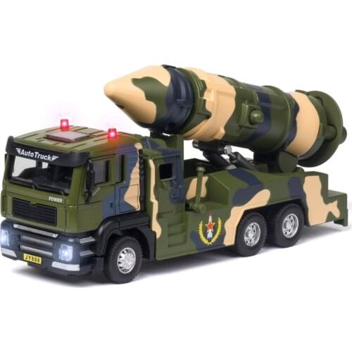 Hot sale 1:50 alloy pull back missile rocket car model,simulation sound light music,childrens educational toys,free shipping