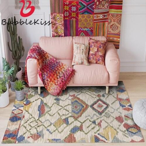 Morocco Style Carpets For Living Room Decor Polyester Carpet Floor Door Mat Home Area Rugs Delicate New Modern Bedroom Mats Rug
