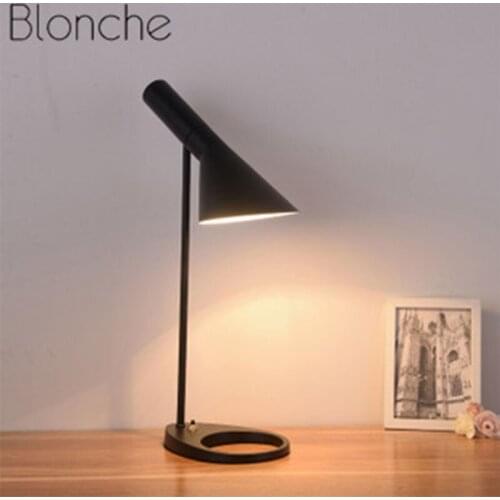 Nordic Creative Led Bedside Lamp Black Wrought Iron Lamp Countertop Bedroom Dining Room Bedside Lamp Bedside Lamp Desk Lamp