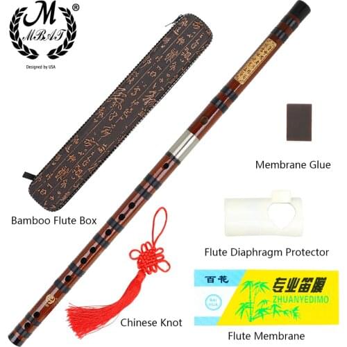 M MBAT Made from 8 Years of Air-Dried Bitter Bamboo High Quality Bamboo Flute Transverse Chinese Traditional Musical Instruments