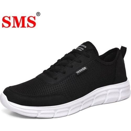 SMS Men Shoes Light Running Shoes Comfortable Casual Sneaker Breathable Non-slip Wear-resistant Outdoor Walking Men Sport Shoes