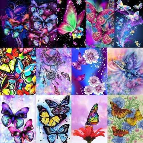 Butterfly Animal Series Cross Stitch 11CT Stamped Cross Stitch Kit Needlework Embroidery Craft Home Decoration Painting Gift
