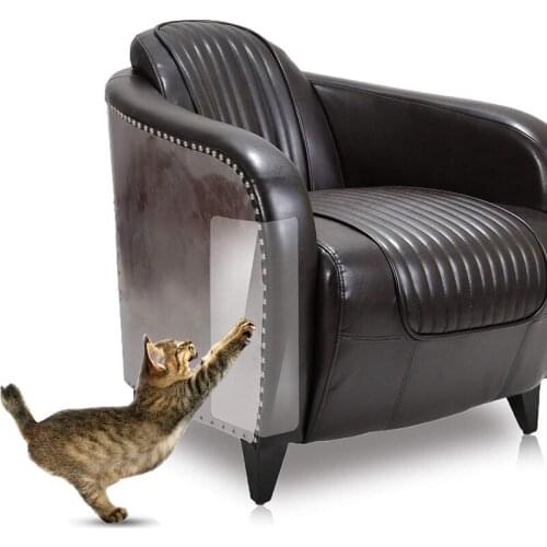 Self-adhesie Couch Guard Cat Claw Protector Pinless Protect Pads Cat Scratching Furniture For Upholstery LeatherChairs Recliner
