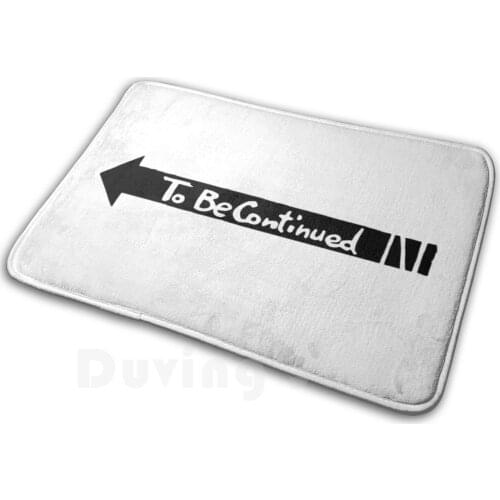 JojoS Bizarre Adventure - " To Be Continued " Arrow Mat Rug Carpet Anti-Slip Floor Mats Bedroom Jojos Bizarre Adventure Jojos