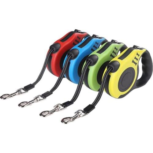 Durable Dog Leash Automatic Retractable Nylon Dog Lead Extending Puppy Walking Running Leads For Small Medium Dogs Pet Supplies