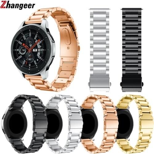 Stainless Steel Watchband For Samsung GearS2/S3 Frontier Bracelet Straps 20/22mm Galaxy Watch42/46mm Huawei 2 Quick release Band