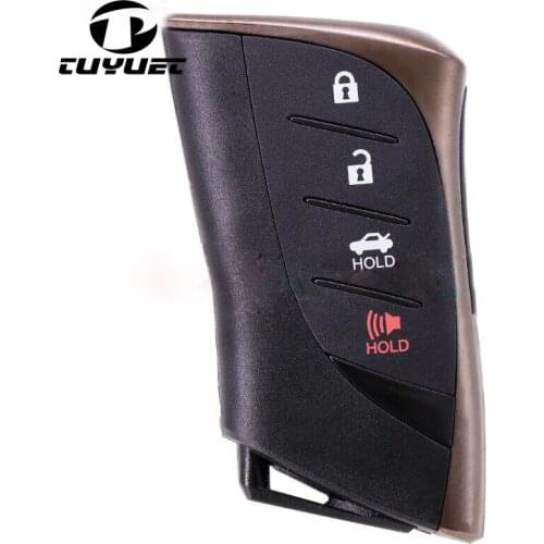 4 Buttons Smart Prox Remote Car Key Shell Case for Lexus ES300h ES350 ES200 ES260 LS350 LS500h Fob With Uncut Blade