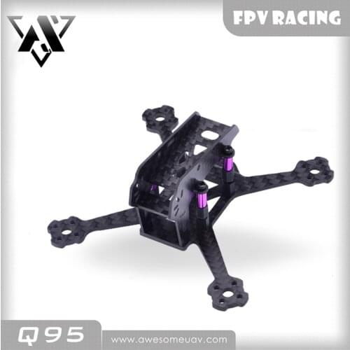 Awesome Q95 95mm Wheelbase frame 3K carbon fiber for RC DIY FPV RC Drone