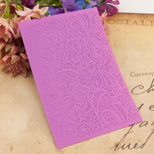 Magic flower Embossing Plastic For Scrapbooking DIY Template Fondant Cake Photo Album Card Making