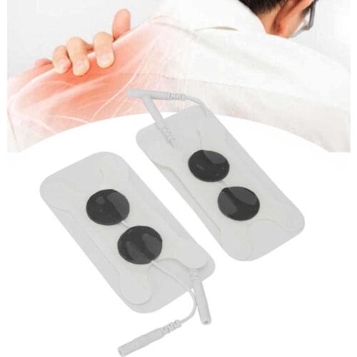 2pcs Swallowing Disorders Physical Therapy Patch Non-Woven Fabric Electrode Slice Pads For TENS Physiotherapy Massager Machine