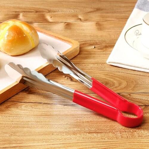 4 Pcs Stainless Steel Food Clip Kitchen Baking Tools Bread Food Clip Barbecue Steak Clip Outdoor Barbecue Clip